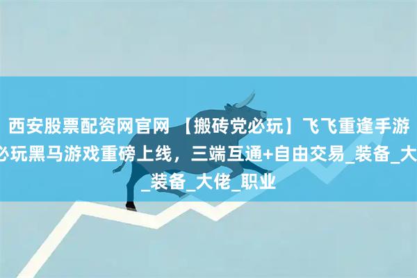 西安股票配资网官网 【搬砖党必玩】飞飞重逢手游，暑期必玩黑马游戏重磅上线，三端互通+自由交易_装备_大佬_职业