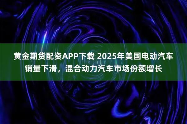 黄金期货配资APP下载 2025年美国电动汽车销量下滑，混合动力汽车市场份额增长